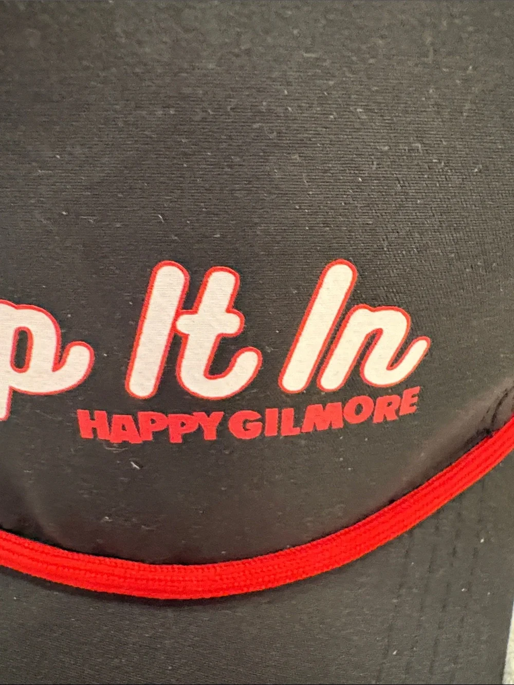 New! Happy Gilmore Black Baseball Cap